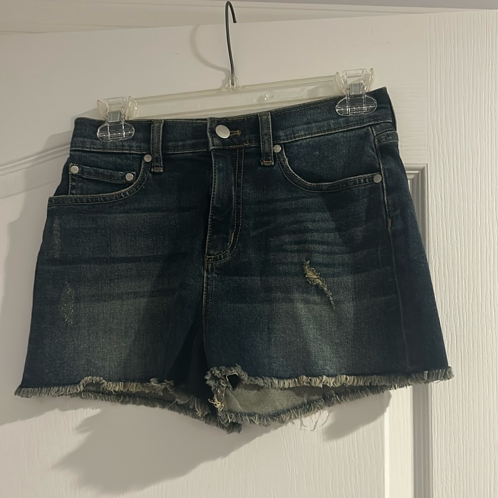 dark wash jean shorts